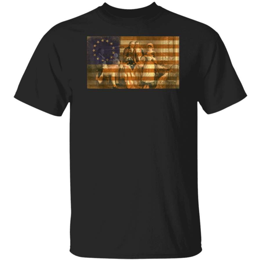 Betsy Ross Flag 1776 Vintage American Flag 4th July T Shirt