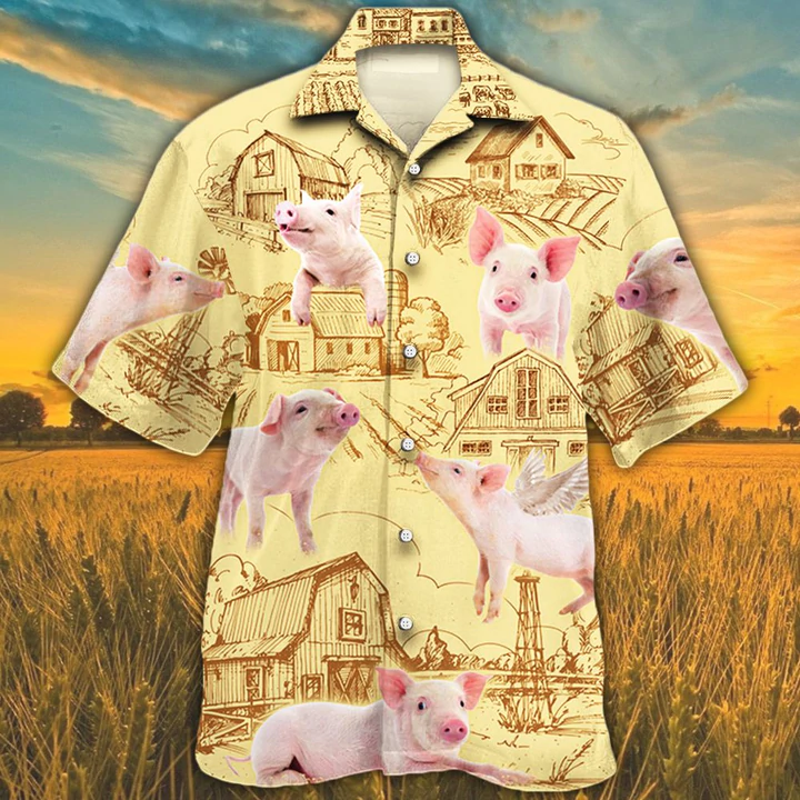 Pig Lovers Farm Hawaiian Shirt, Summer Hawaiian Shirt For Men Women