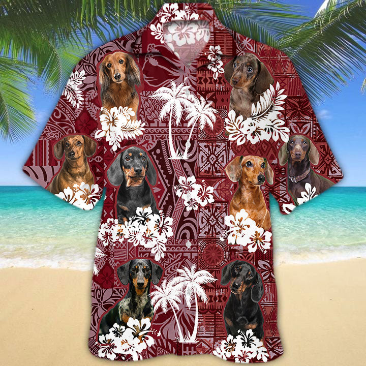 Dachshund Hawaiian Shirt, Cute Summer Hawaiian Shirt For Son Daughter