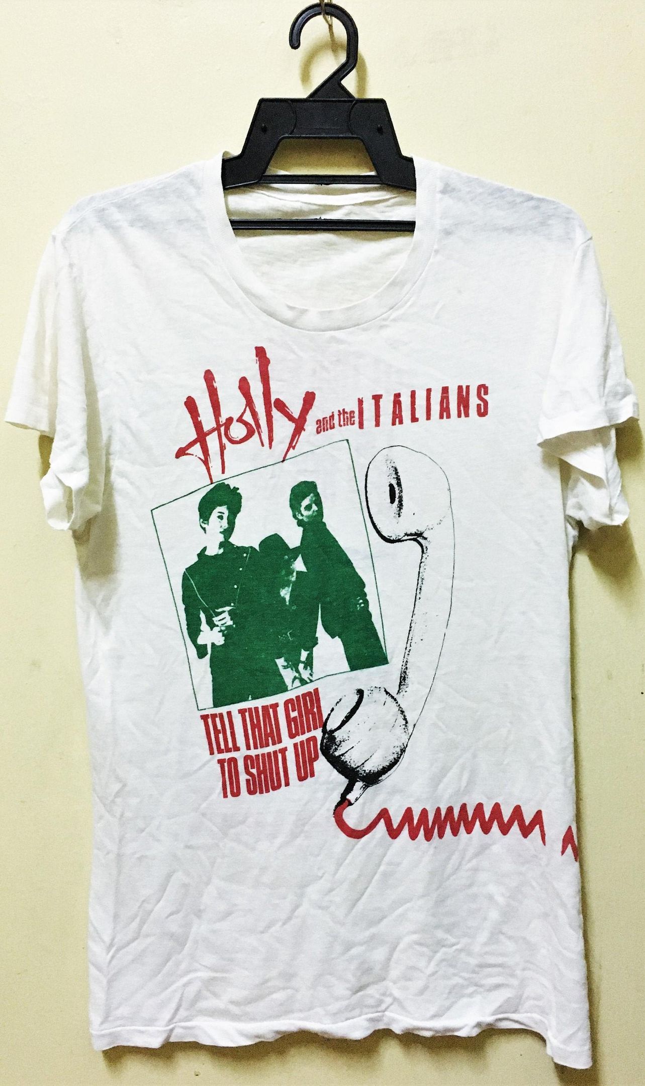 Vintage 70S Holly And The Italians Punk Rock Tour Concert Promo T-Shirt