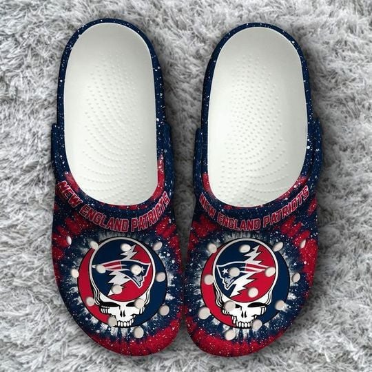 New England Patriots Grateful Dead Crocss Classic Clogs Shoes Ver338