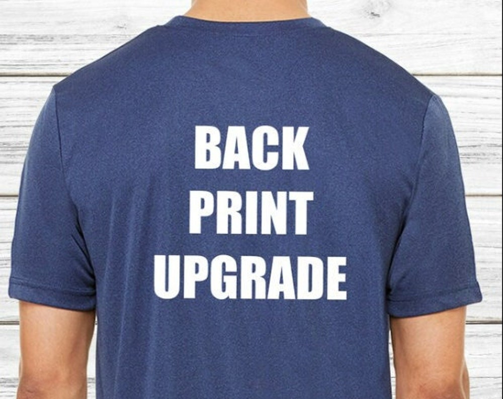 Add Front Back Print To Any Shirt, Front Back Print Upgrade,  Front Back Text ,Text On The Back Moderndaydecors