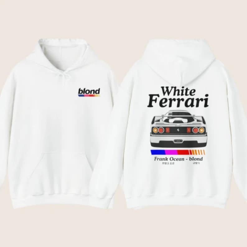 Frank Ocean White Ferrari Unisex Hoodie