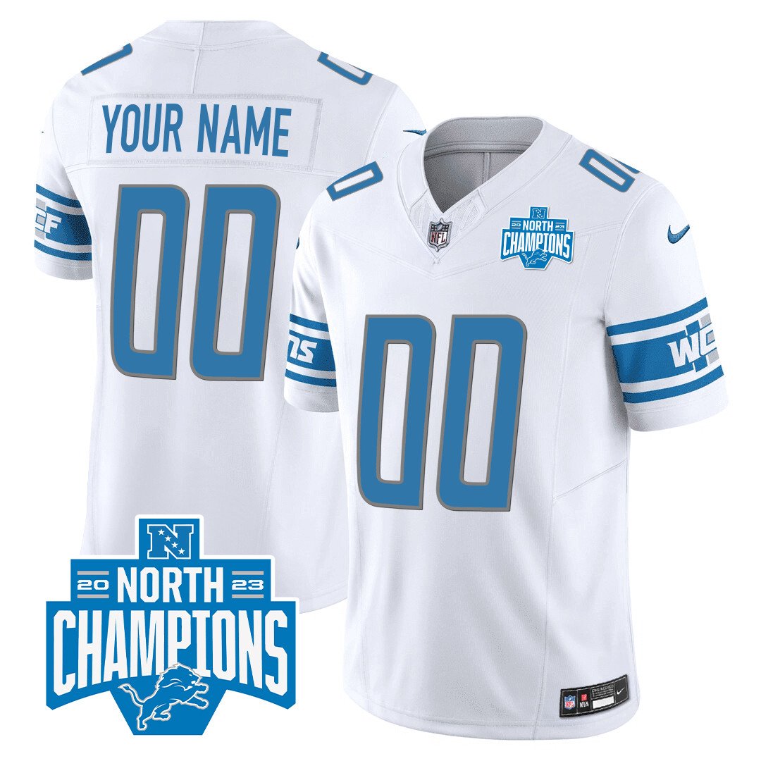 Detroit Lions 2023 Nfc North Division Champions Patch Vapor Custom ...