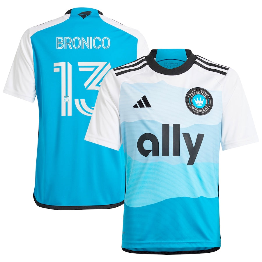 Brandt Bronico Charlotte Fc Adidas  2024 The Carolina Kit: Explore  Player Jersey – Blue