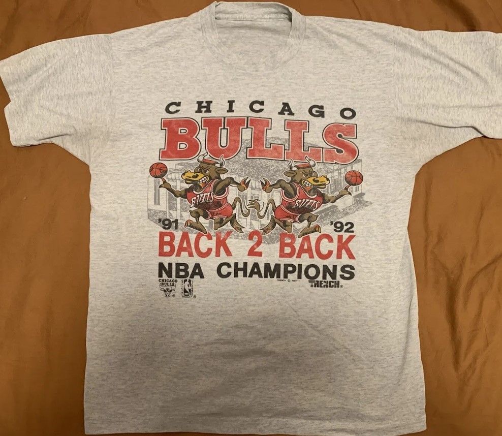 Vintage 92 Chicago Bulls Championship T Shirt Outfit