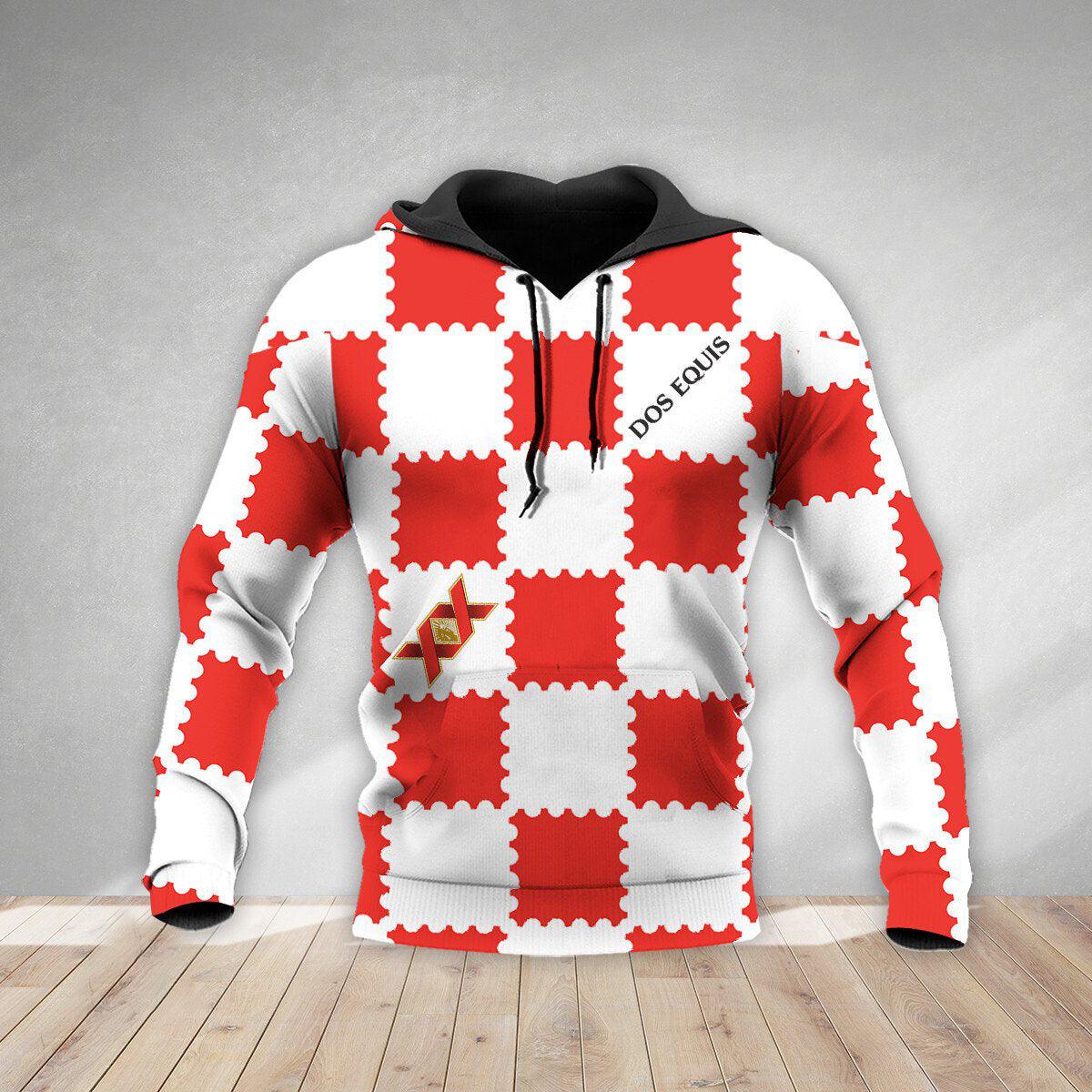 Gorgeous Gingham Dos Equis Hoodie & Zip Hoodie