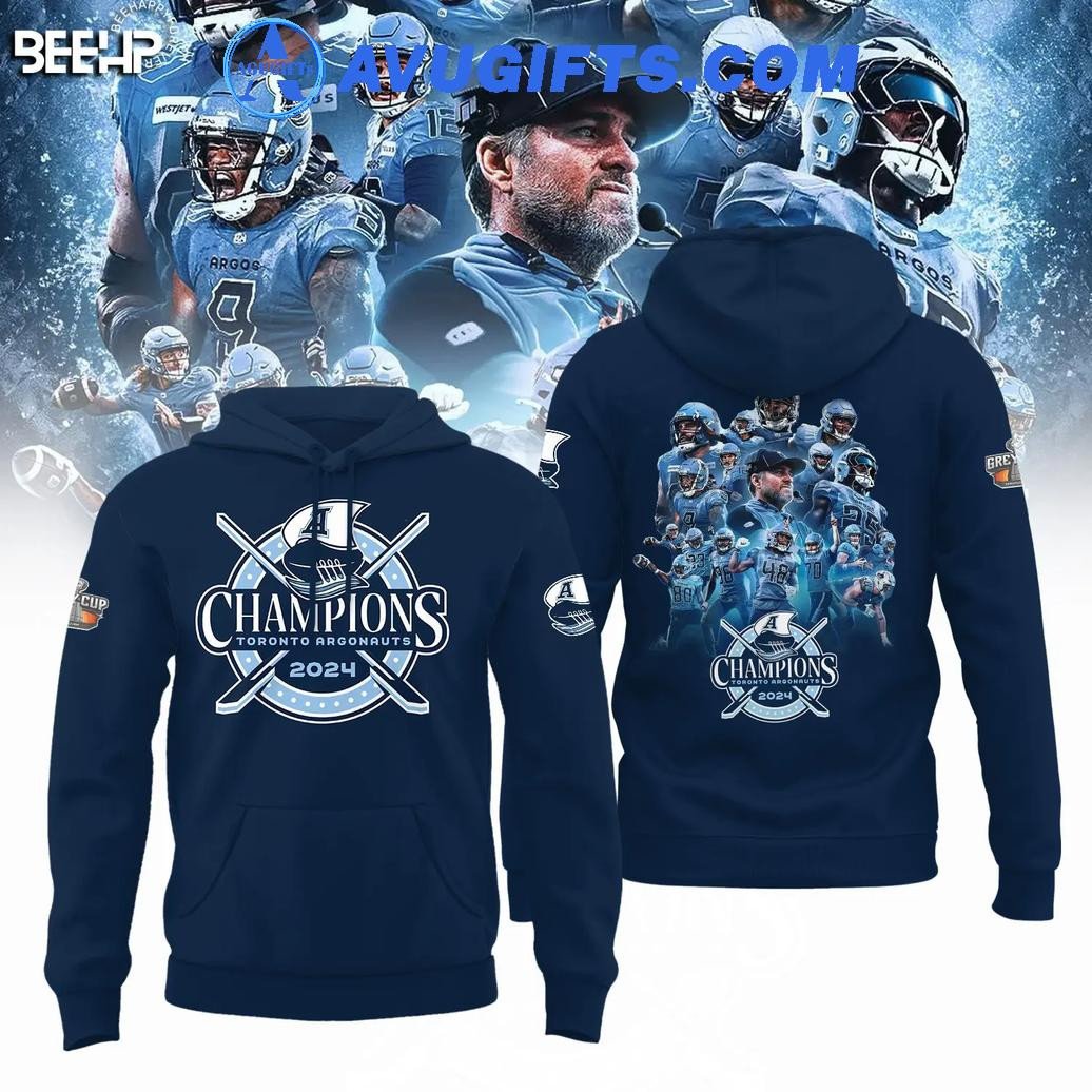Toronto Argonauts Champions 111Th Grey Cup Teams Special 2024 3D Hoodie – Zip Hoodie 3D Aop Shirt