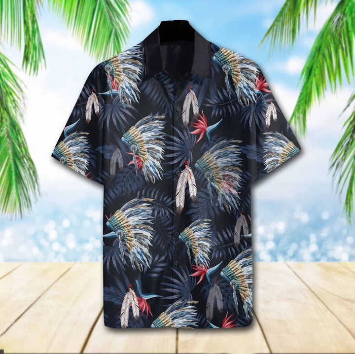 Dark Jungle Native Tropical Design Hawaiian Shirt For Men, Women