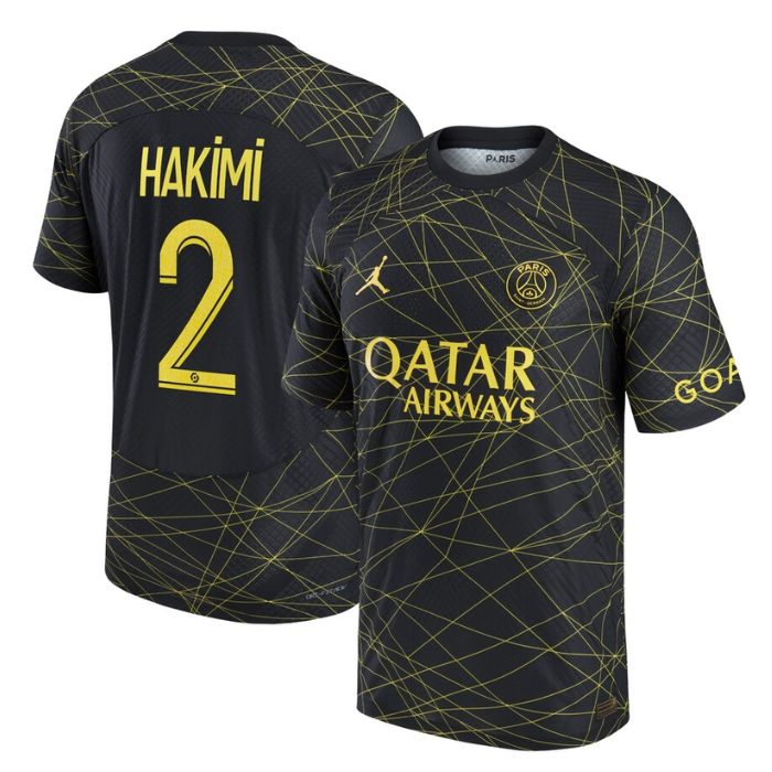 Achraf Hakimi Paris Saint-Germain Unisex Shirt 2022/23 Fourth Player Jersey – Black