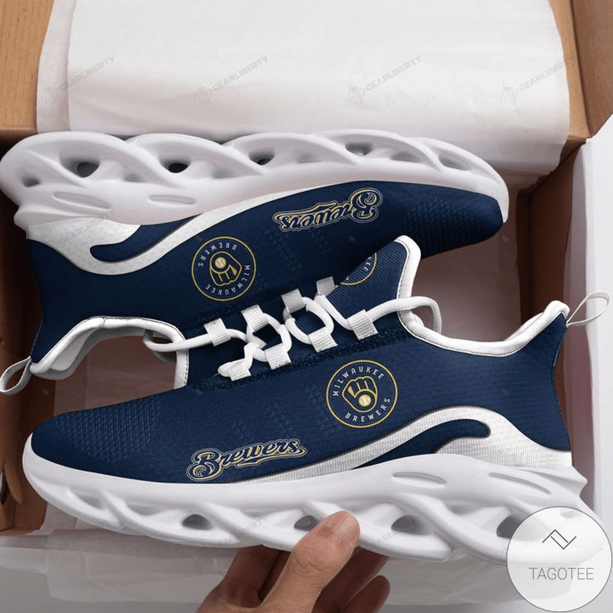 Milwaukee Brewers Max Soul Shoes Sport Sneakers Ver 04