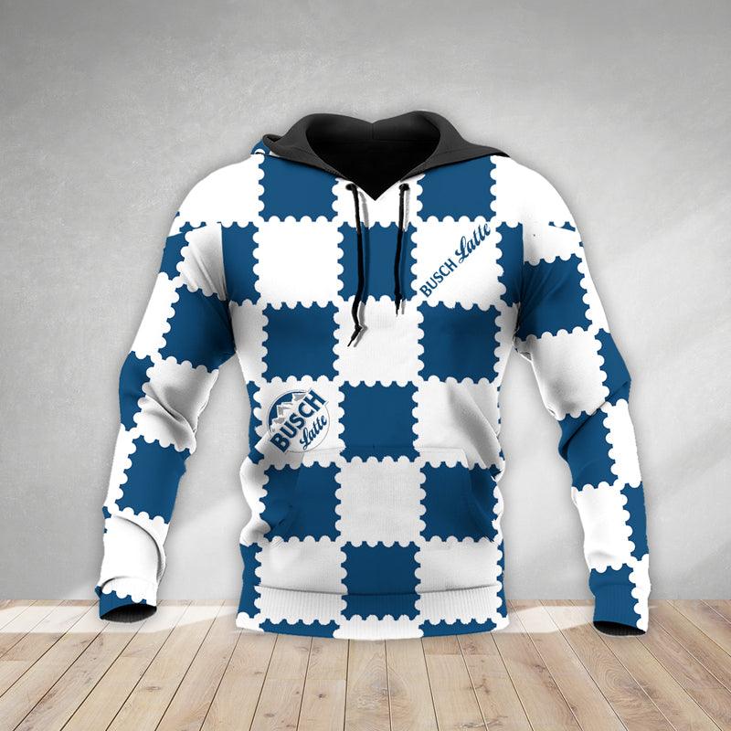 Gorgeous Gingham Busch Latte Hoodie & Zip Hoodie