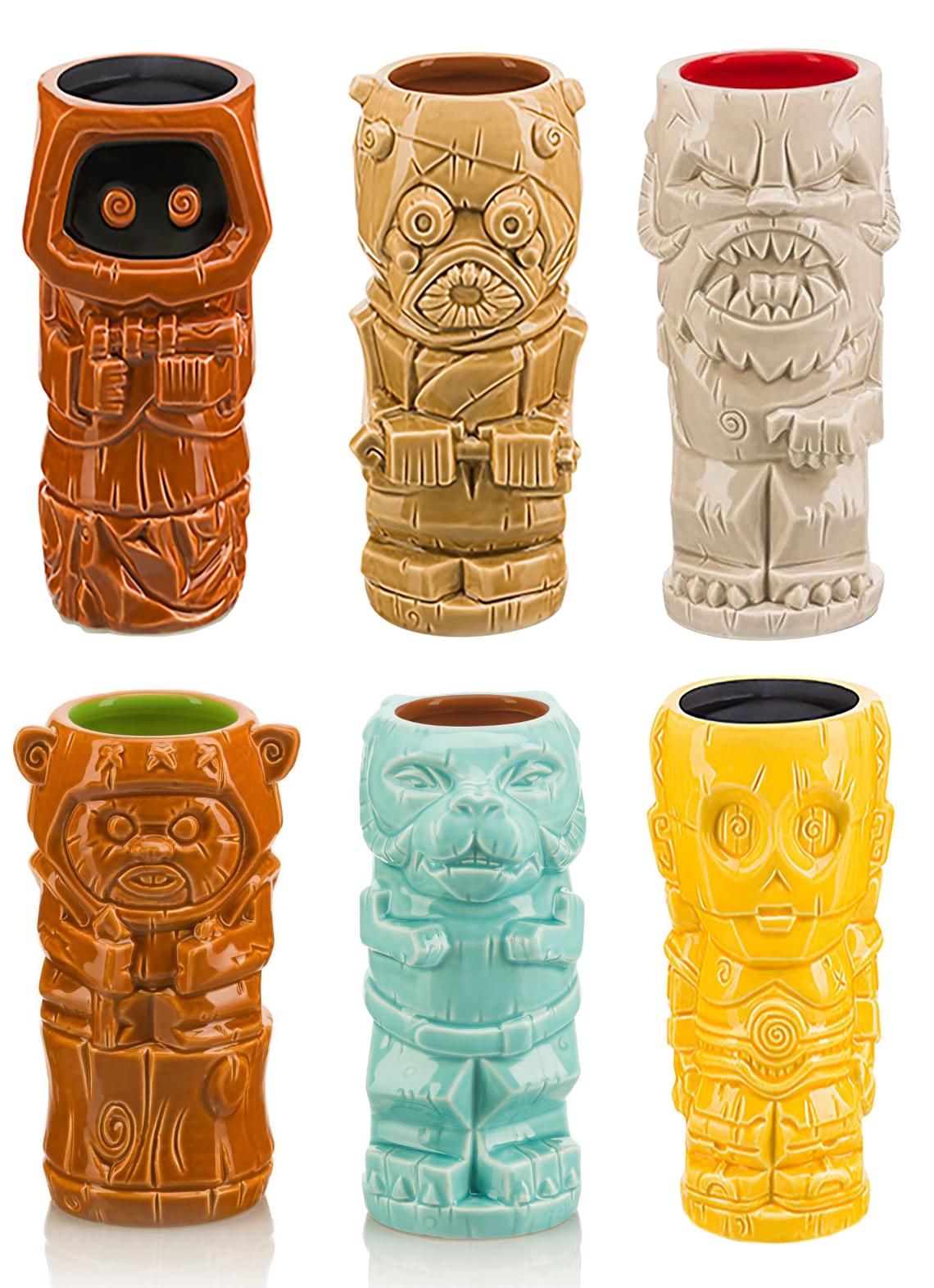 Star Wars Series 2 Ceramic Geeki Tiki Mugs | Set Of 6 Bespoketshirt