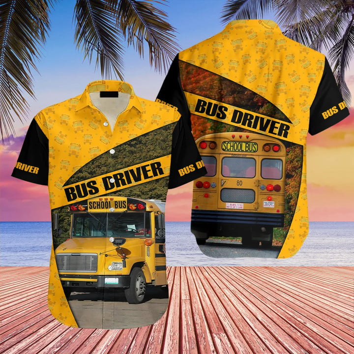 Bus Driver Hawaii Shirt, Bus Driver Hawaiian Shirt For Men, Gifts For Driver