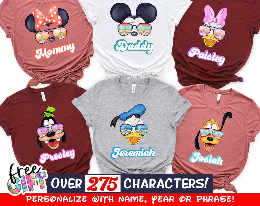 Monstore Family Disney Shirts, Disney Squad, Disney Family Shirts, Family Disneyland Shirts, Matching Disney Trip Shirts,Disney Group Shirt 2023,Gigi Yourtshirtman