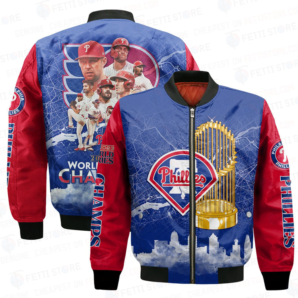 Philadelphia Phillies Major League Baseball AOP Bomber Jacket BJ775