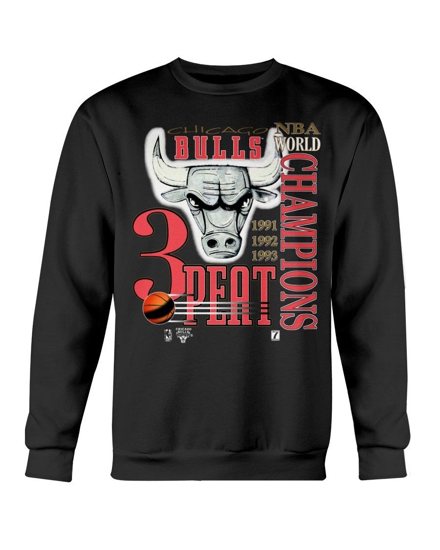 Vintage Chicago Bulls Distressed Nba Sweatshirt 211011