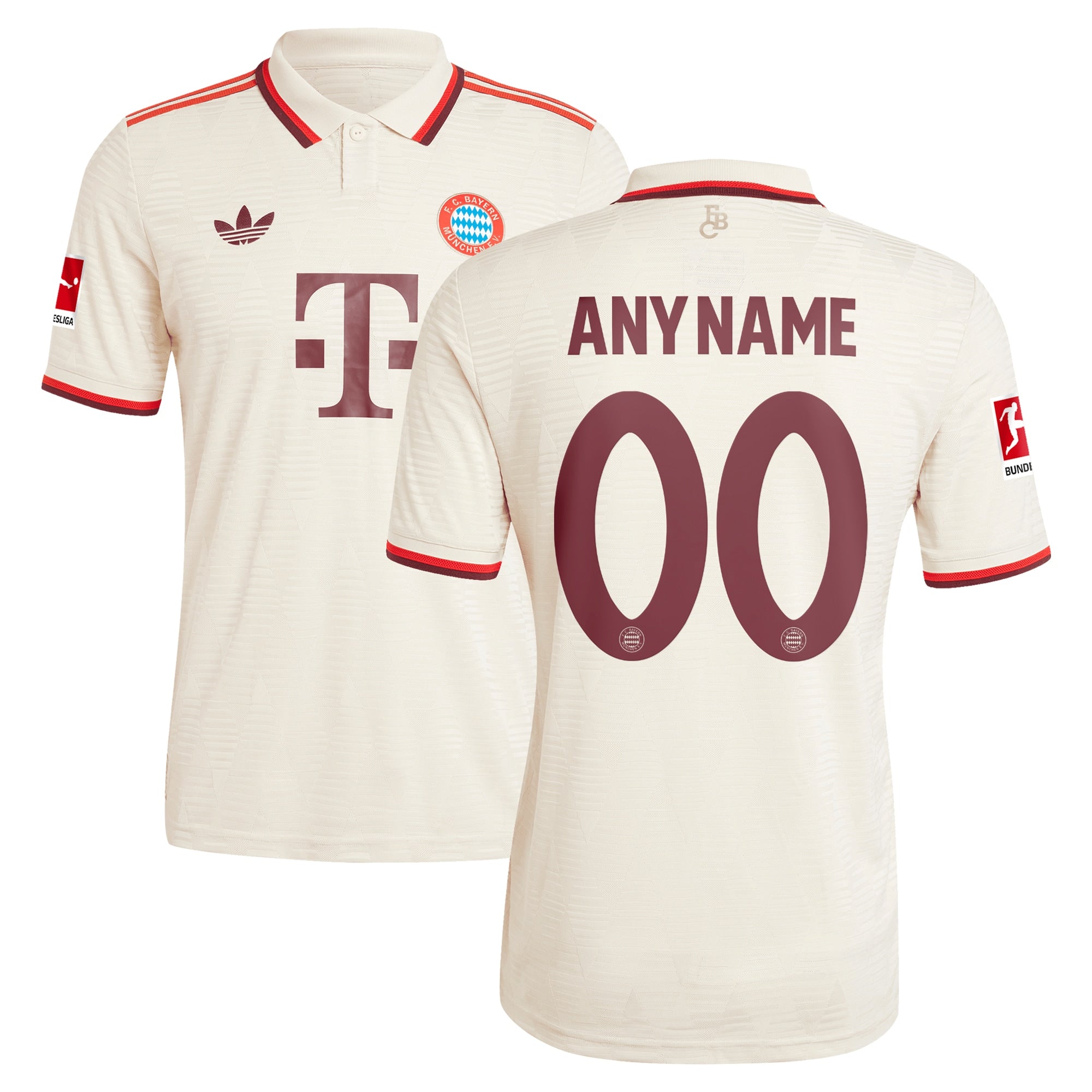 Bayern Munich Adidas 2024/25 Third Custom Jersey – Cream