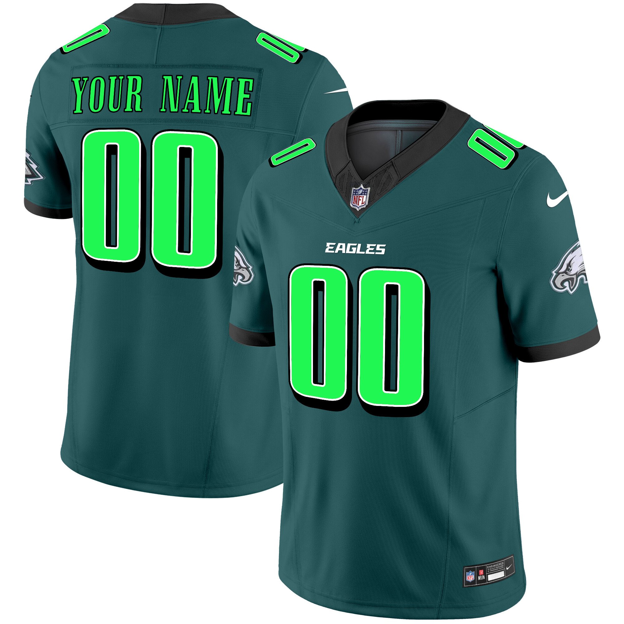 Eagles 2024 Practice Vapor Limited Custom Jersey – All Stitched