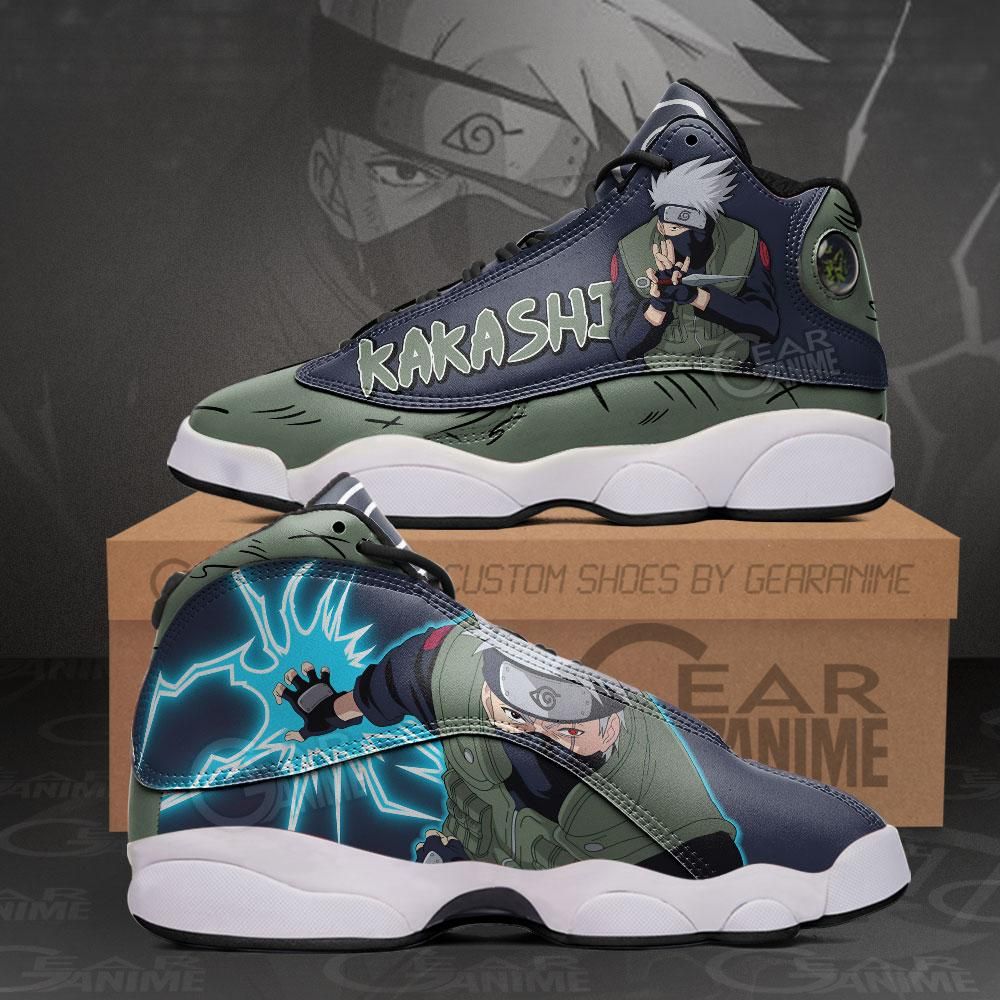 Hatake Kakashi Jordan 13 Sneakers Jounin Naruto Custom Anime Shoes