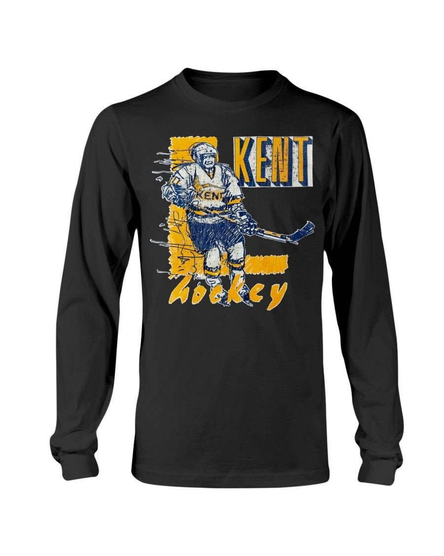 Vintage 80S Vintage 90S Kent State University Hockey Long Sleeve T Shirt 211012