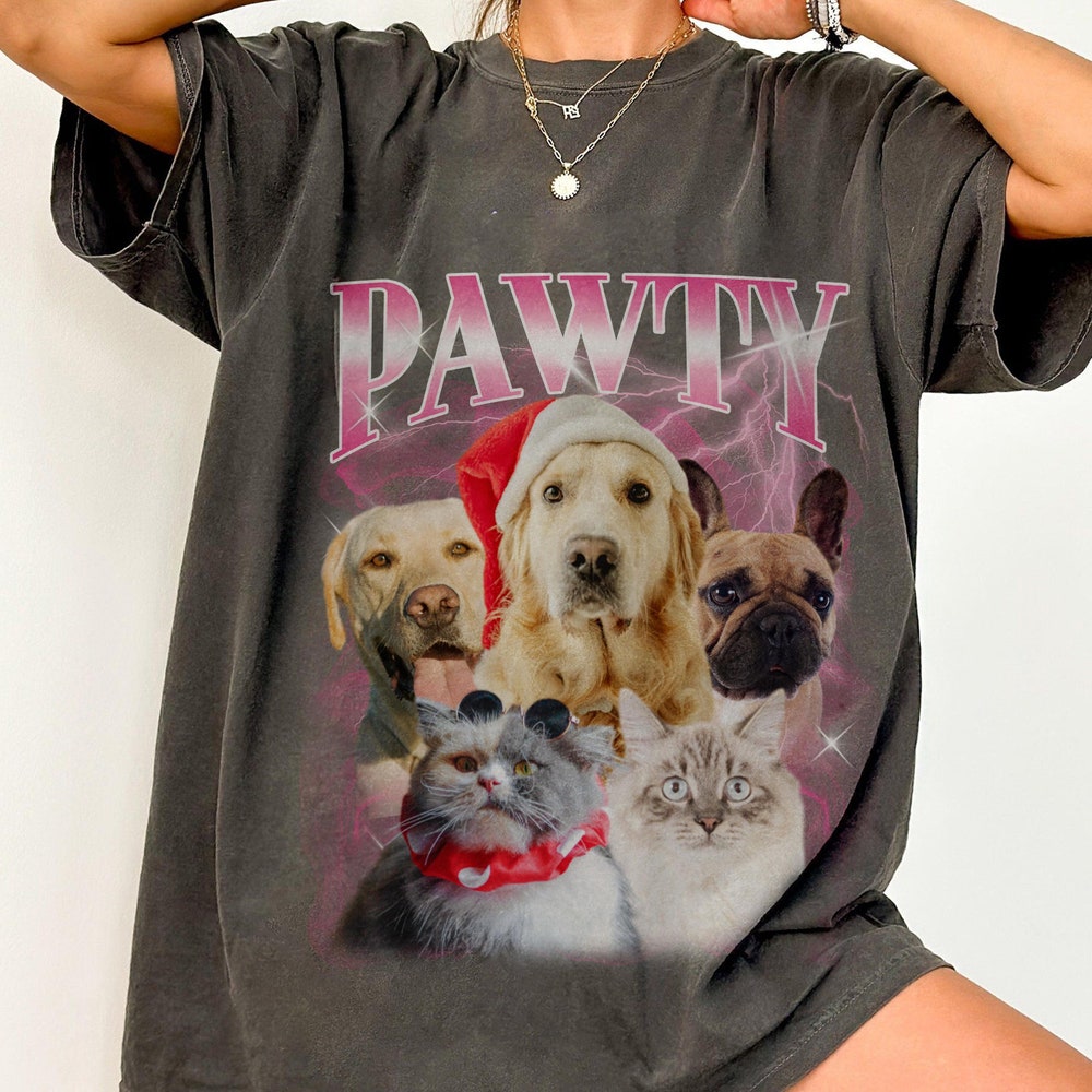 Custom Pet Vintage Shirt - Custom Cat Bootleg Rap Shirt, Cat Lover T-Shirt, Retro 90'S Graphic T-Shirt, Personalized Shirt, Pet Face Shirt X Designed By Teepulsestore Funnykidshirts