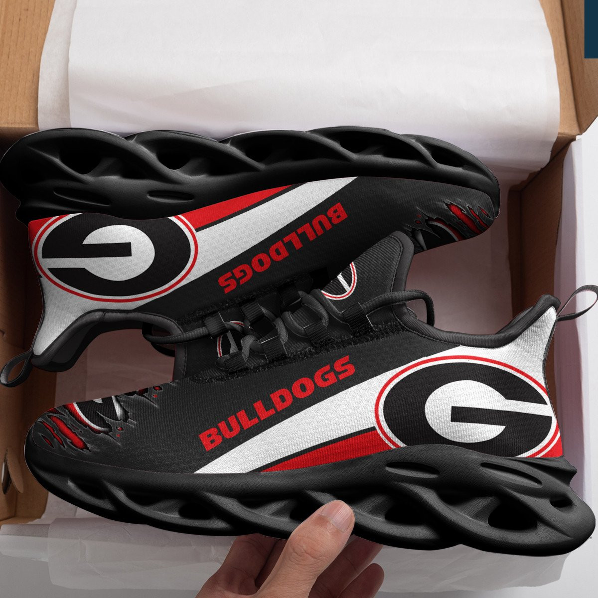 Georgia Bulldogs Clunky Sneaker Max Soul Shoes 738