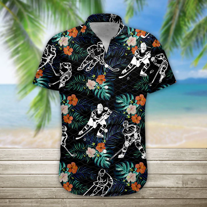 3D Hockey Hawaii Shirt, Mens Hawaiian Aloha Beach Shirt, Hawaiian Shirts For Men