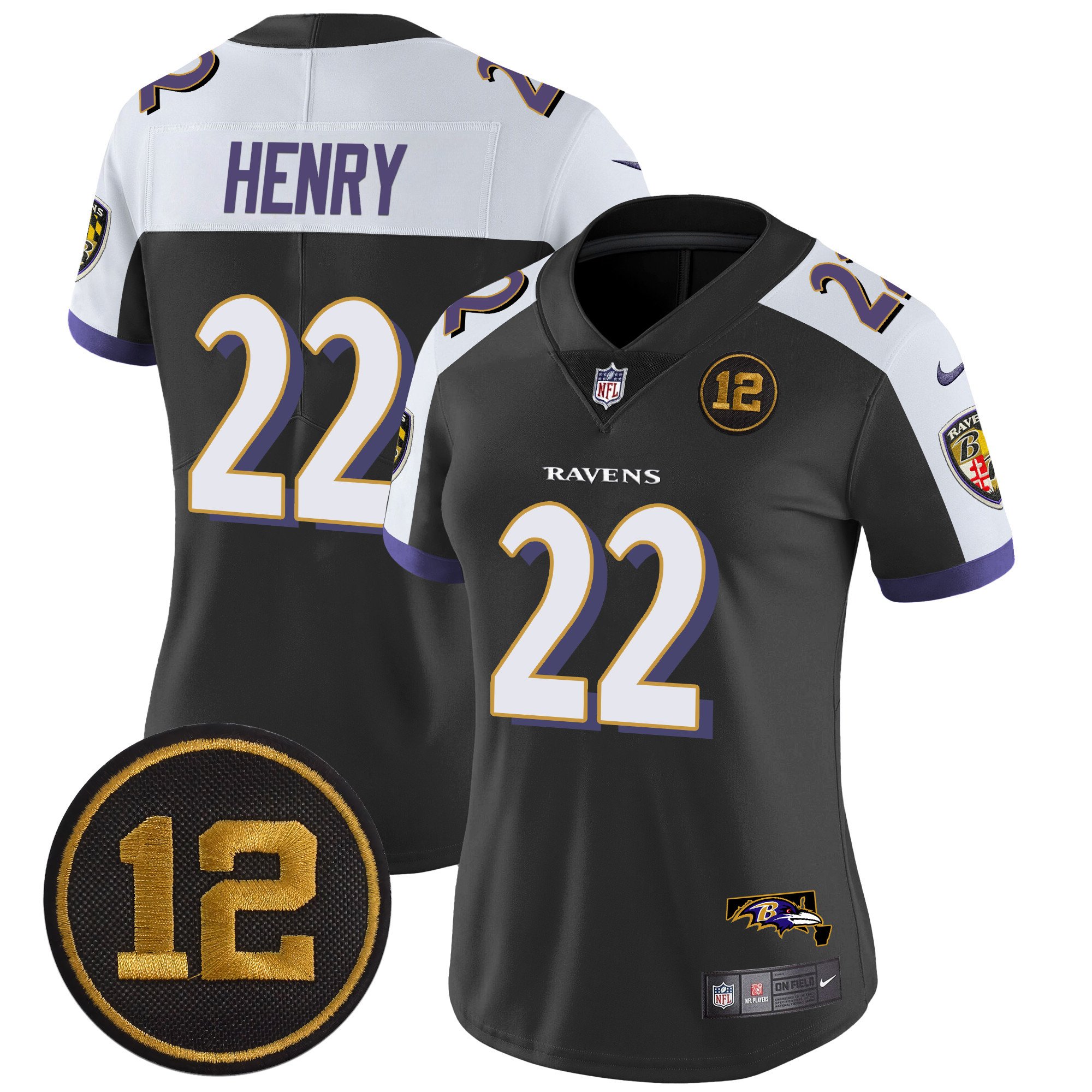 Women’S Ravens Jacoby Jones Patch Vapor Limited Jersey – All Stitched