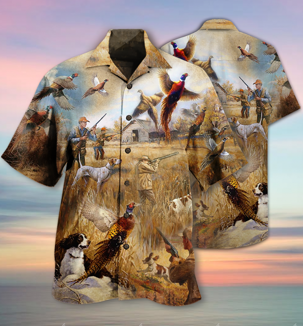 Pheasant Hunting Hawaiian Shirt Summer Beach Clothing Clothes For Men Women Ht