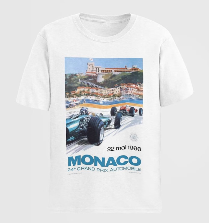 Monaco 1966 Grand Prix Vintage Race Shirt Outfit