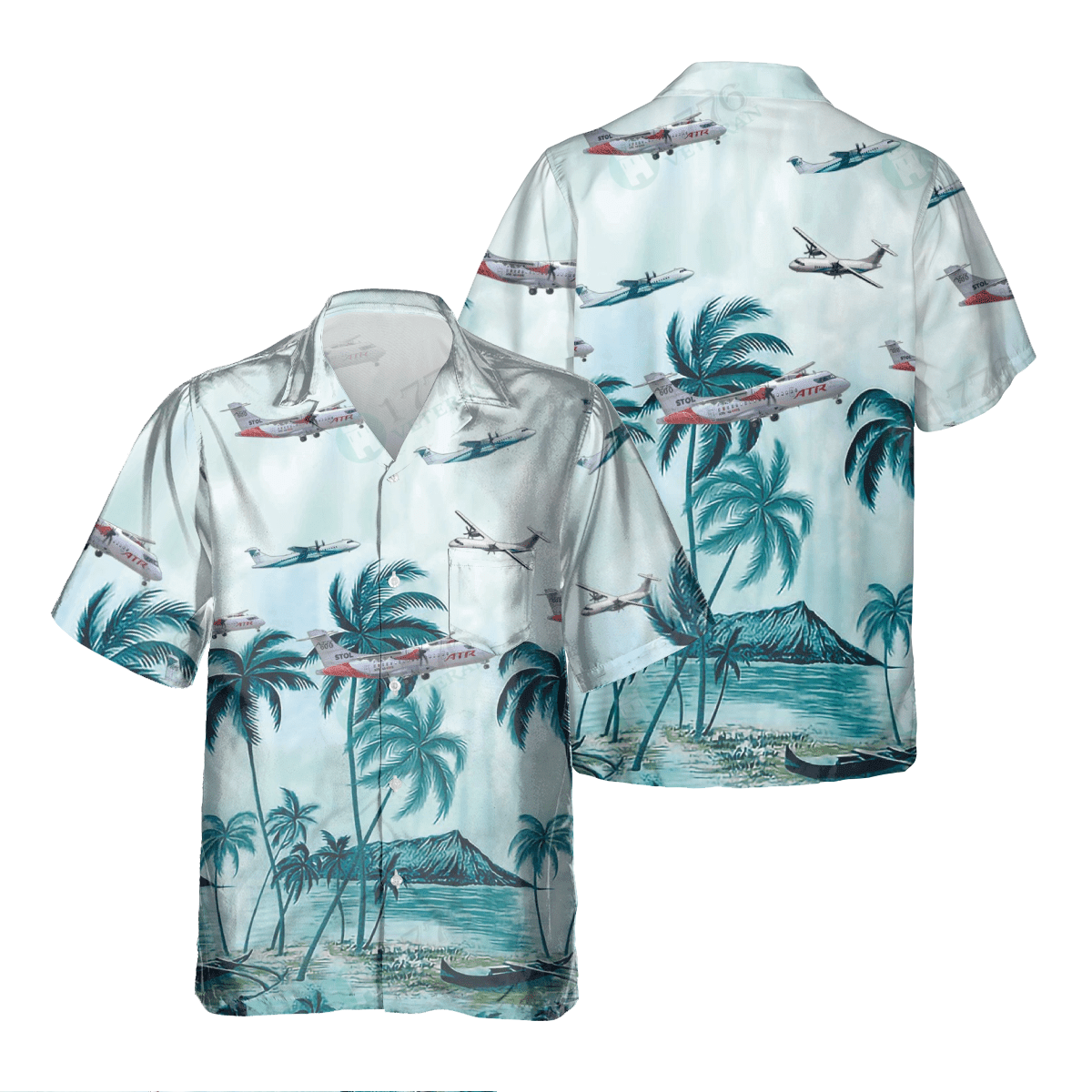 Atr 72 – Atr 42 Pocket Hawaiian Shirt, Hawaiian Shirt For Men Dad Veteran, Patriot Day