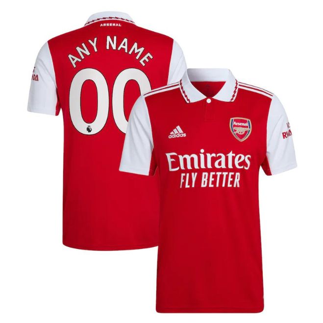 Arsenal Home Shirt 2022-23 Unisex Custom Jersey – Red