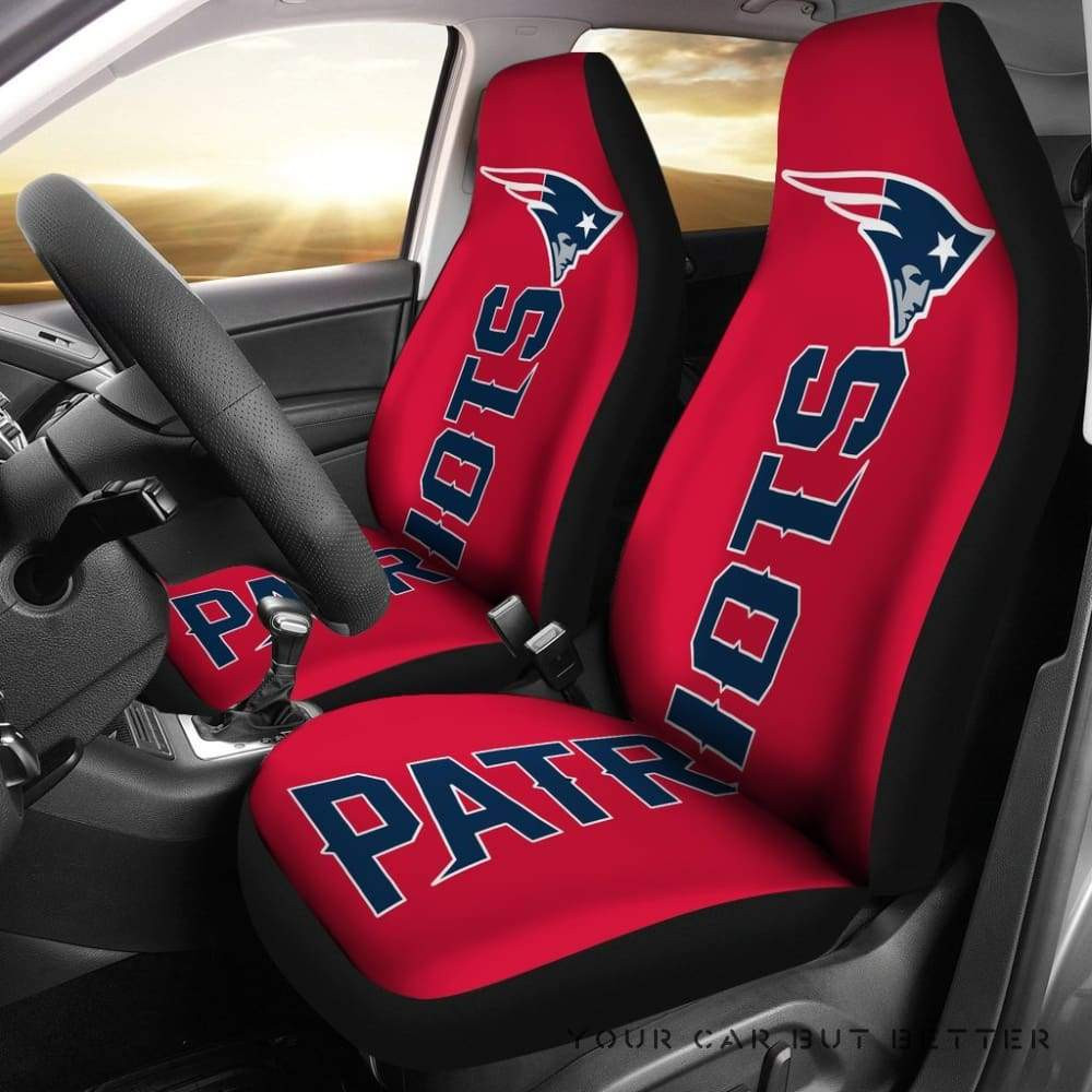 New England Patriots Red Car Seat Cover Set CSC1745