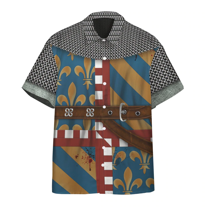 3D French Cavalier Custom Short Sleeve Shirt, Hawaiian Shirt For Men, Women