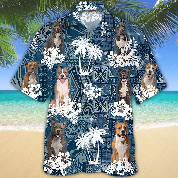 American Staffordshire Terrier Hawaiian Shirt