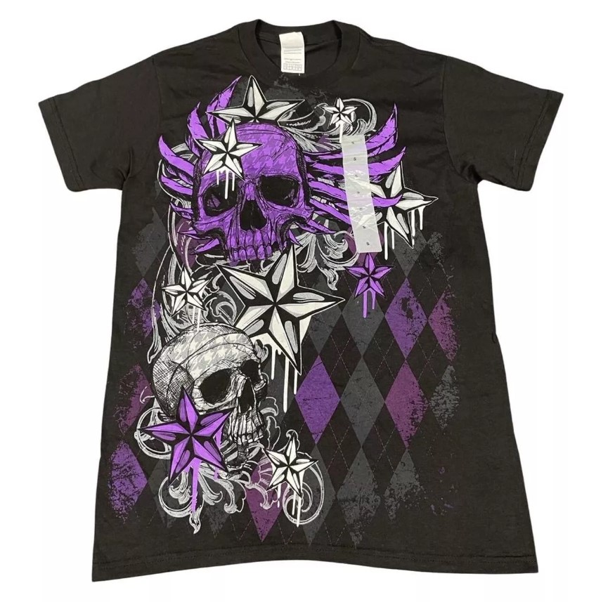 Star Skull Cyber Y2K Affliction Grunge Jesse Pinkman Type Shirt Outfit