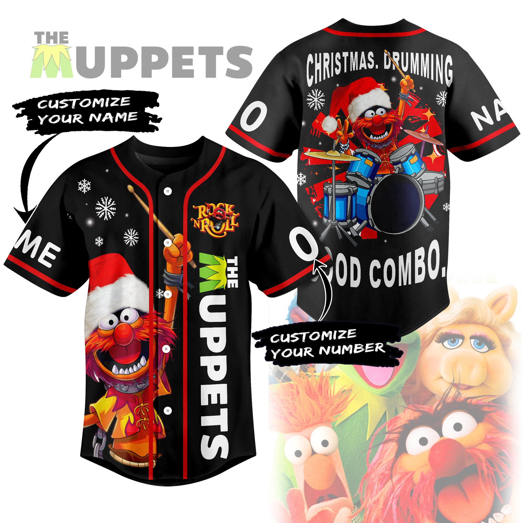 Merchcustom The Muppets Baseball Jersey For Fans
