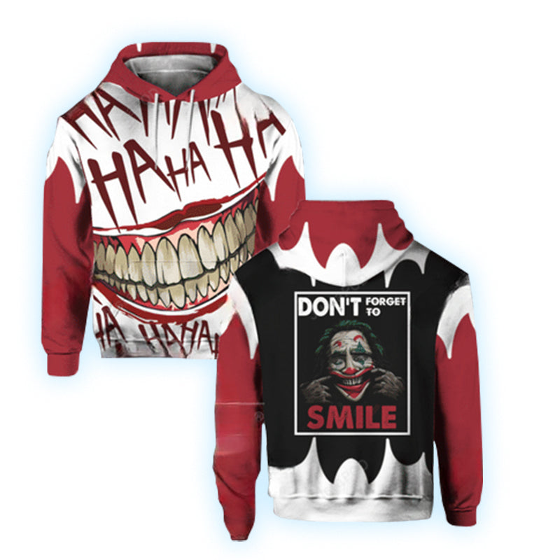 Joker Don’T Forget To Smile Hahaha Hoodie