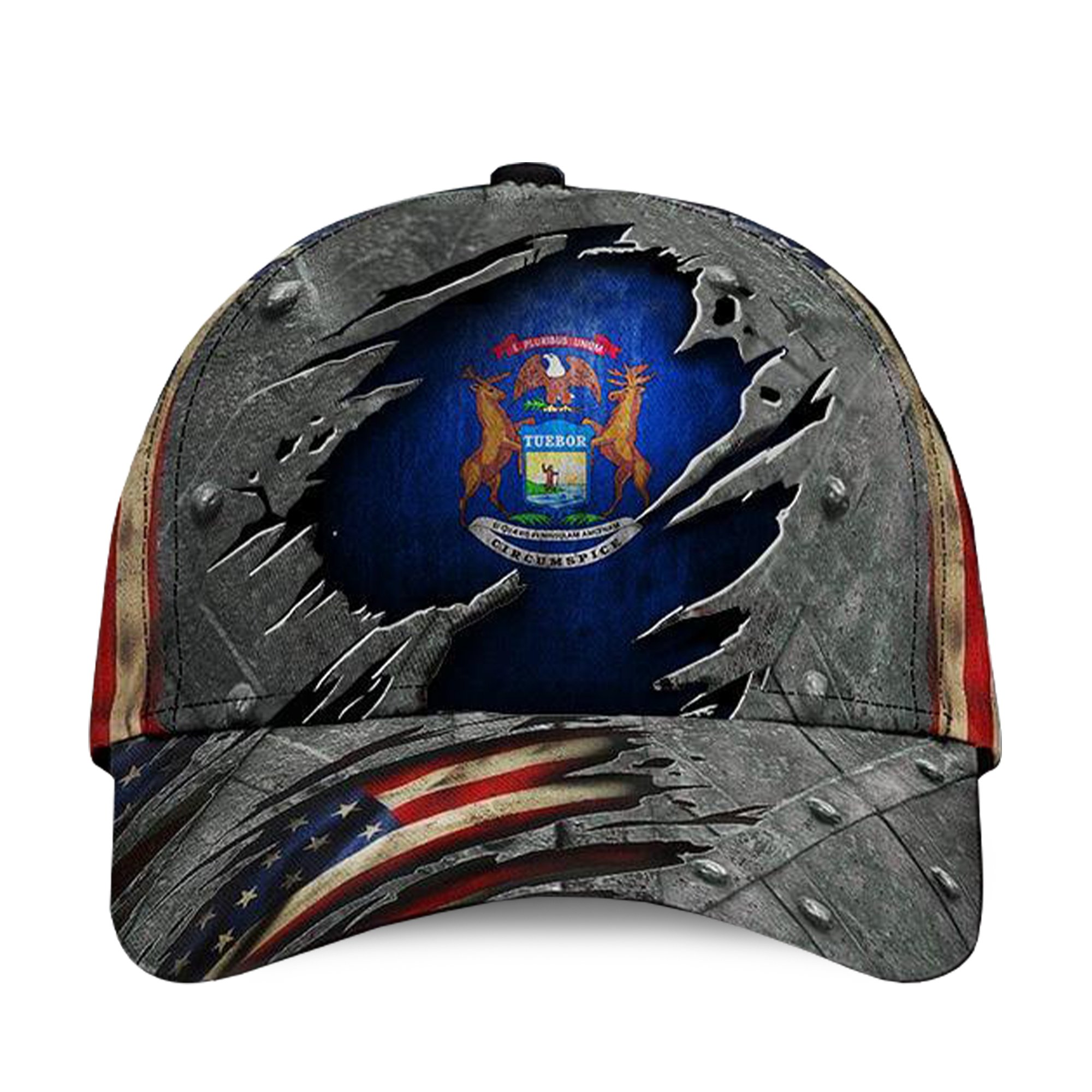Michigan Flag Hat 3D Printed U.S Fla &hellip;