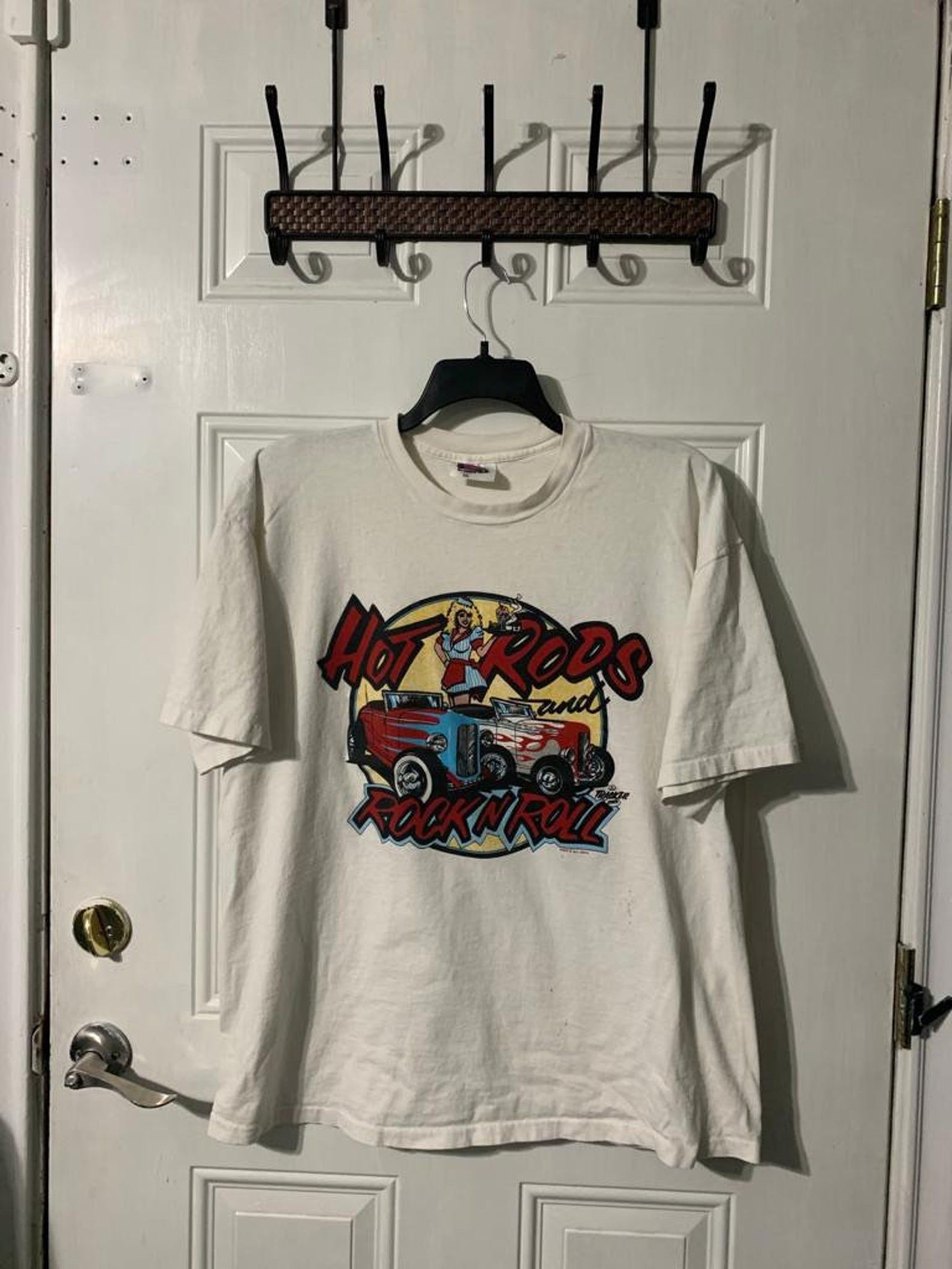 Vintage 90S Hot Rods And Rock N Rooll Concord California T-Shirt X