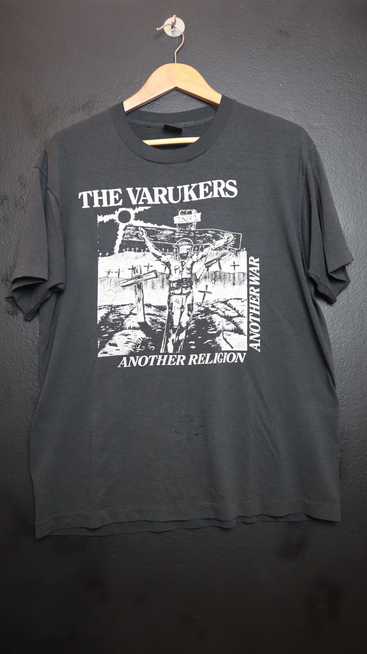 The Varukers Another Religion Another War 1984 Vintage Tshirt