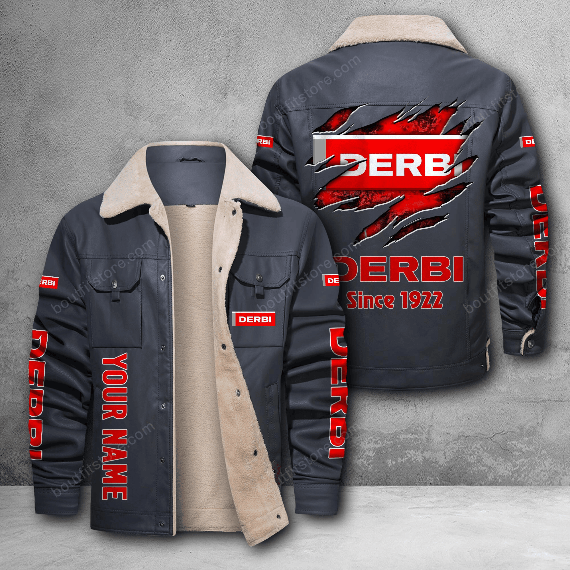 Derbi DMH Custom Name Stand Collar Jacket