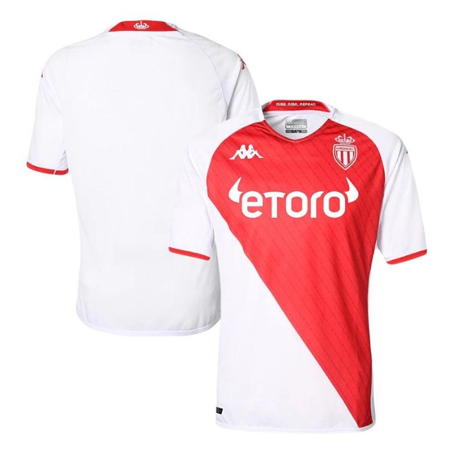 As Monaco Home Unisex Shirt 2022-23 Customized Jersey – White