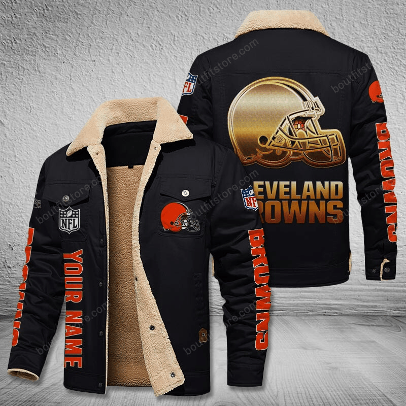 Cleveland Browns  Stand Collar Jacket