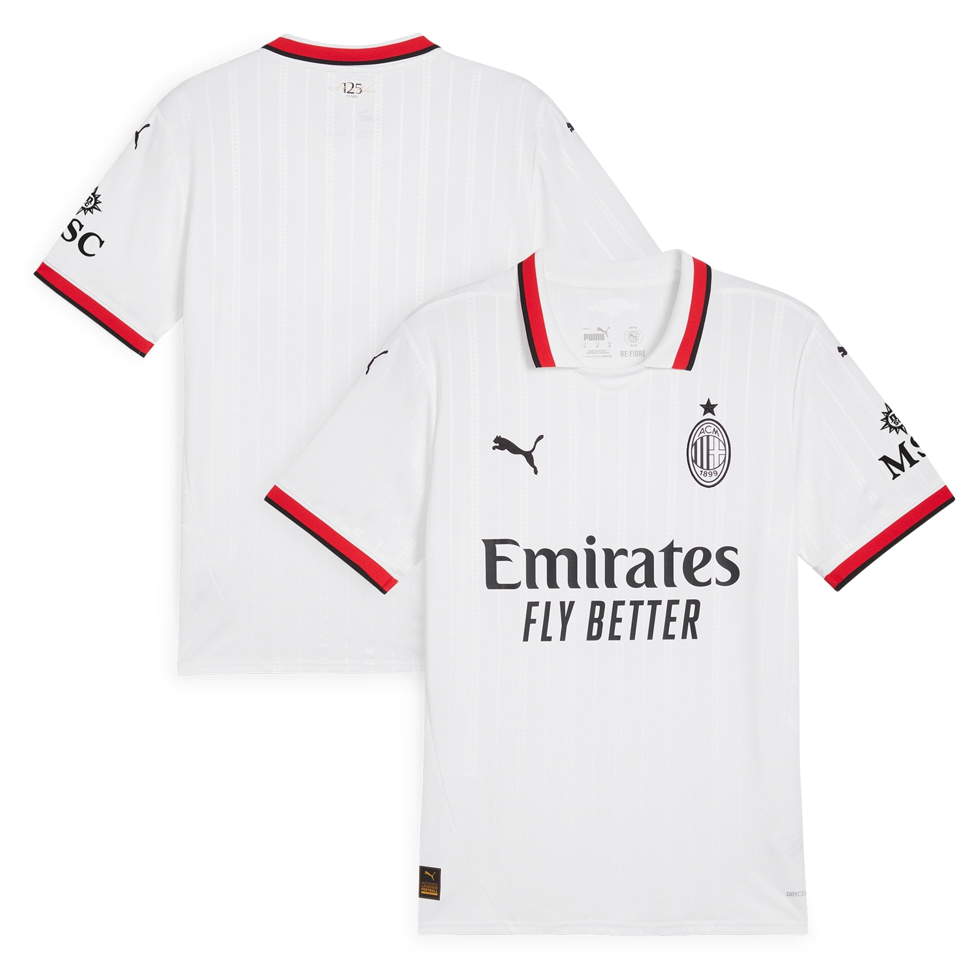 Ac Milan Puma 2024/25 Away Custom Jersey – White