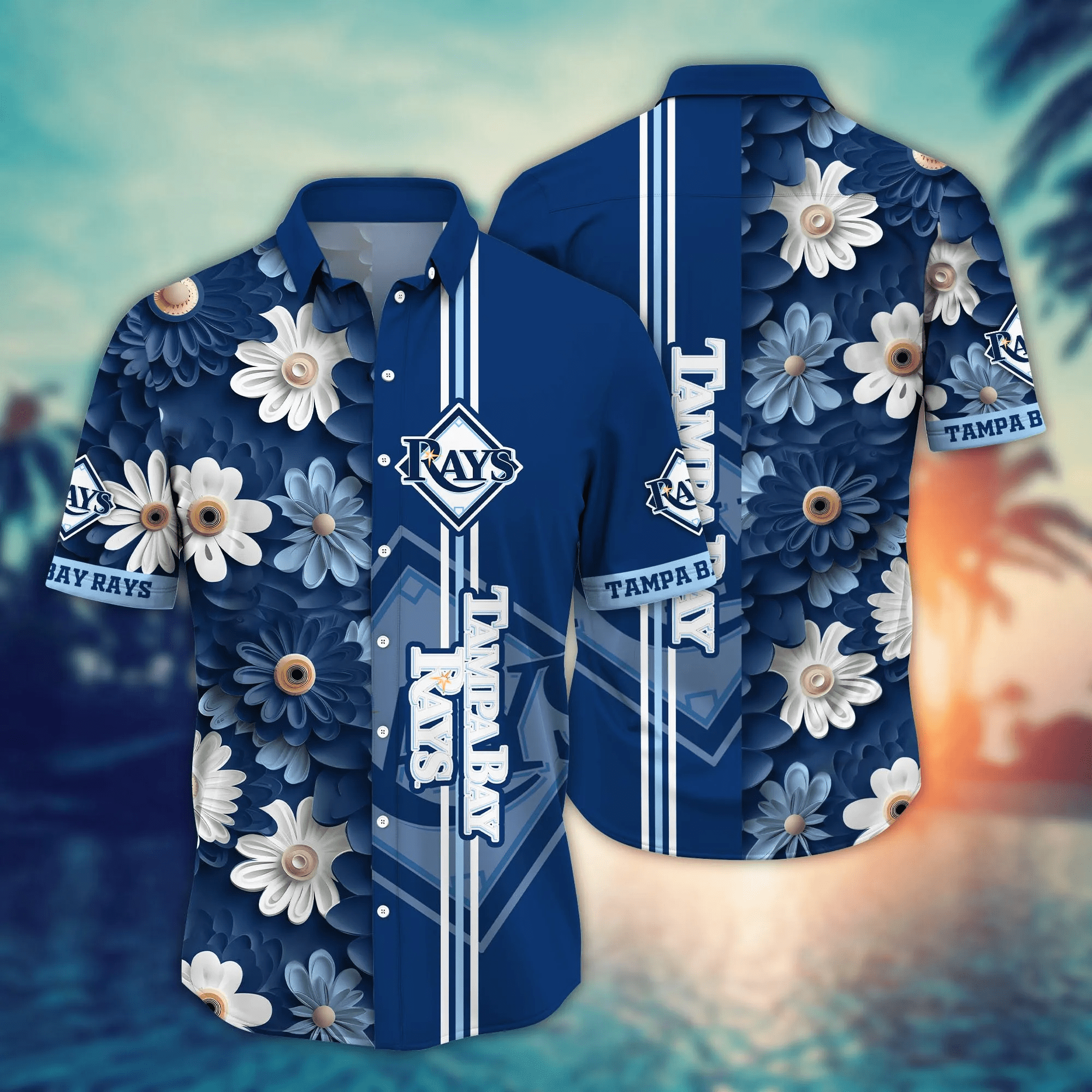 Tampa Bay Rays Mlb Hawaiian Shirt Sunlit Aloha Shirt