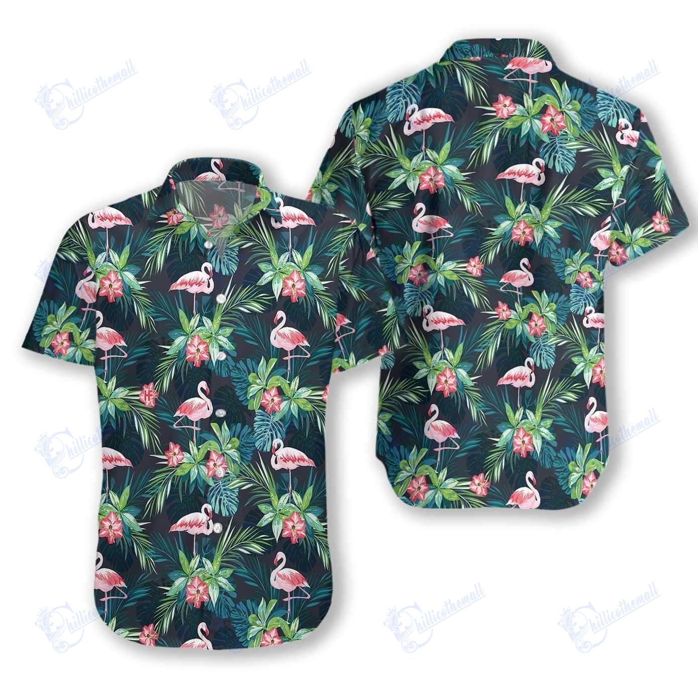 Cute Flamingo Hawaiian Aloha Shirts
