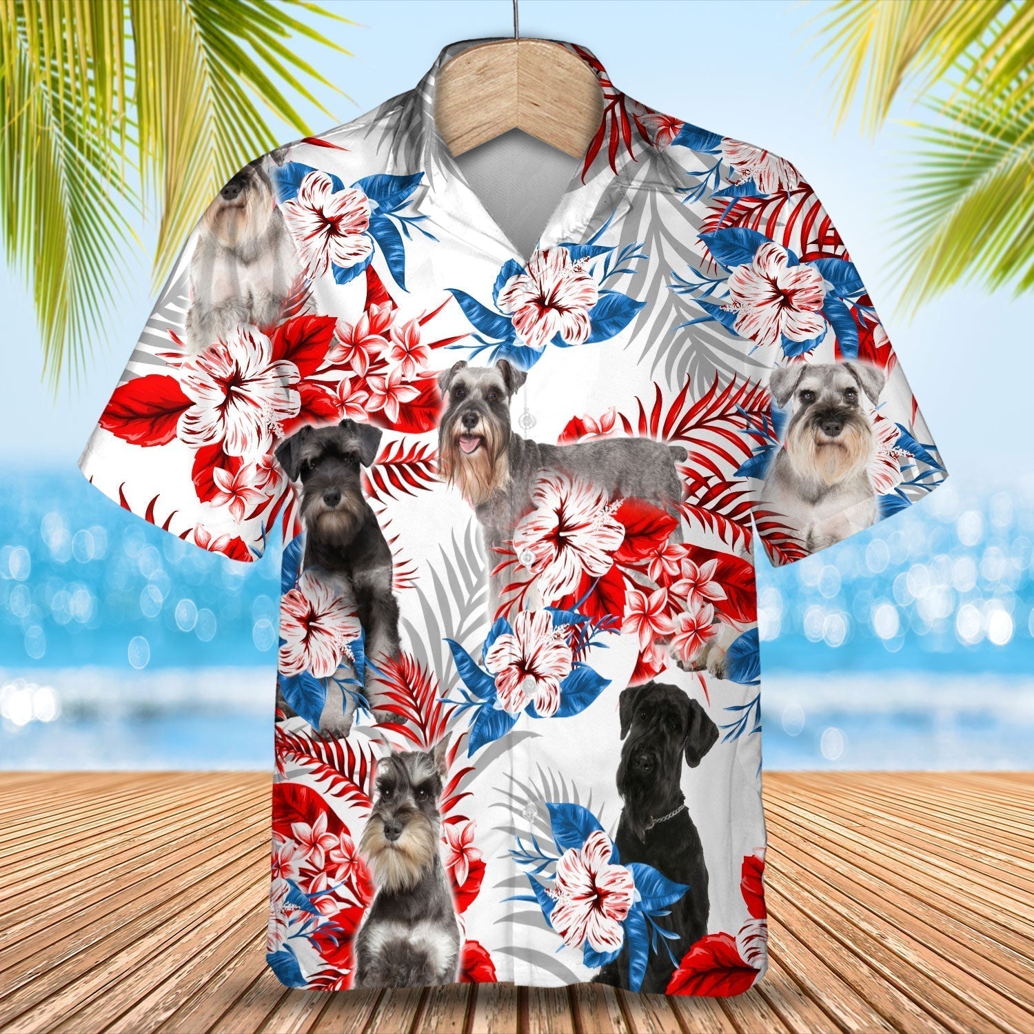 Schnauzer Hawaiian Shirt – Gift For Summer, Summer Aloha Shirt, Hawaiian Shirt For Men And Women