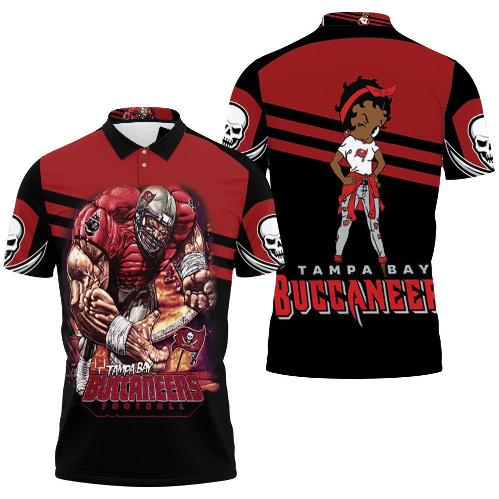 Tampa Bay Buccaneers Black Betty Boop Nfc South Division Champions Super Bowl 2021 Polo Shirt Peckshirt